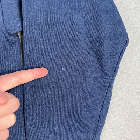 Y2K Vail Colorado Hoodie Fits Medium 2000s Distressed Navy Blue Hanes Pullover - Picture 6 of 12